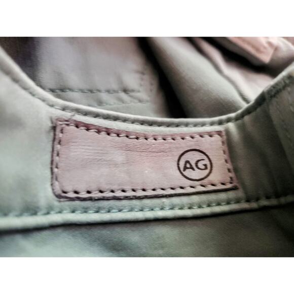 AG Adriano Goldschmied Chino Women sz.‎ 26R Sage Green Stevie Ankle Preppy Jeans - Picture 8 of 13